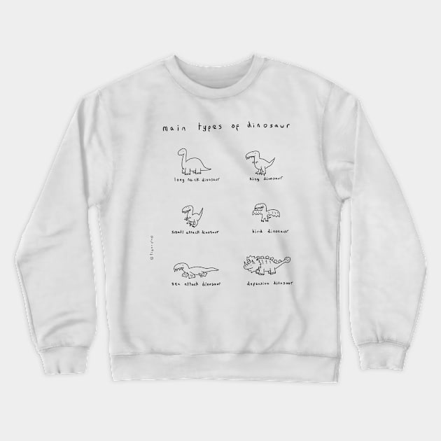 dinos Crewneck Sweatshirt by TigerFluff